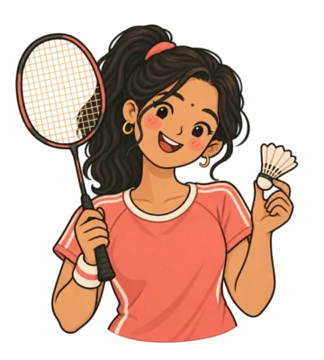 Badminton illustration