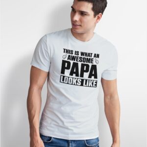 Home awesome papa t shirt, gift for dad, father's day shirt, best ever tee, cool present, birthday