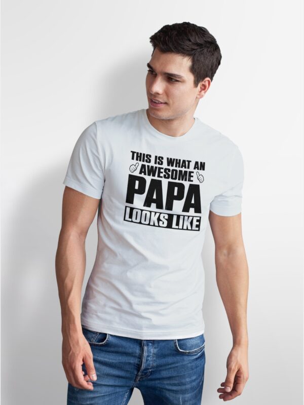 awesome papa t shirt, gift for dad, father's day shirt, best ever tee, cool present, birthday