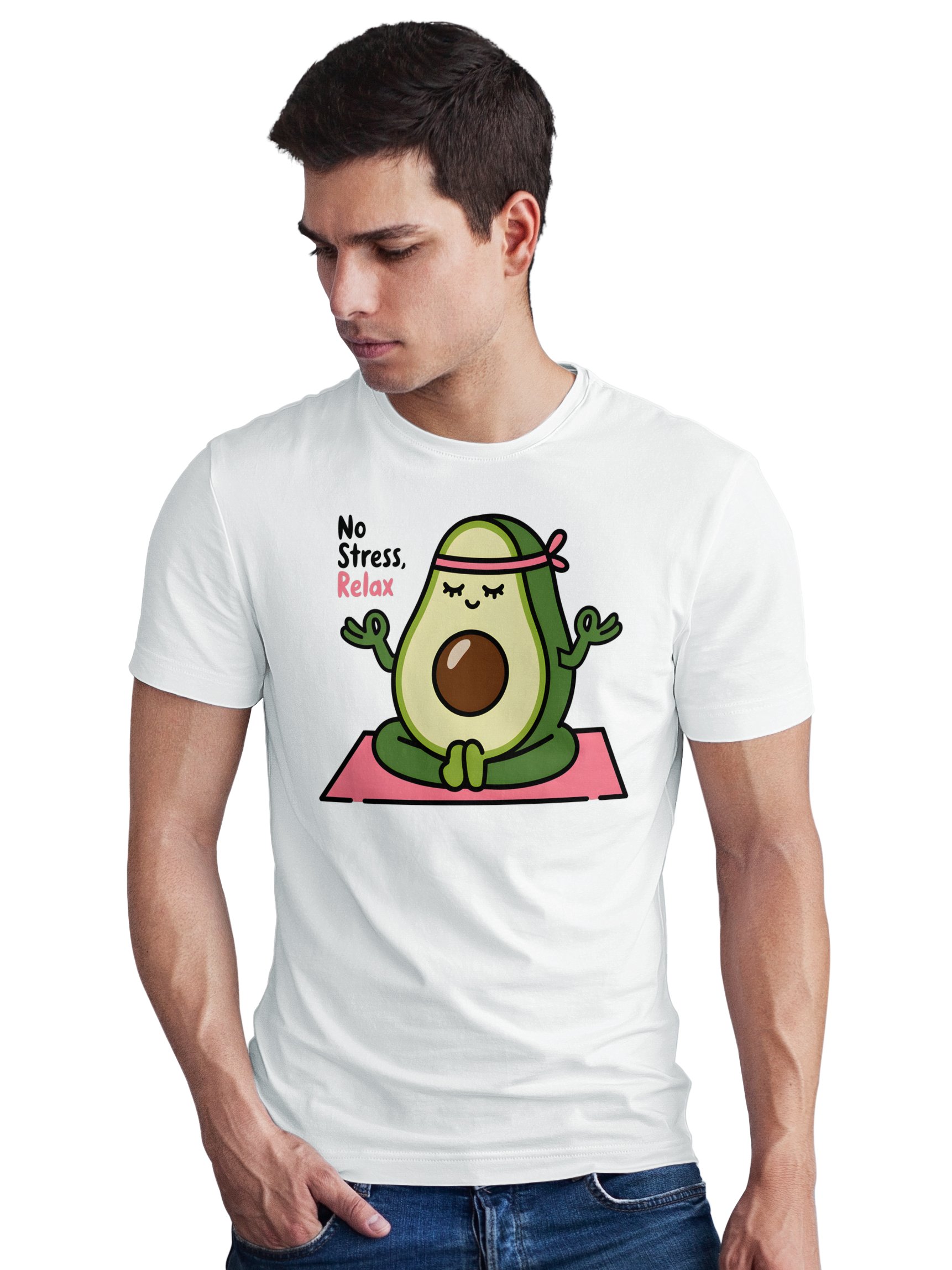 meditating avocado t shirt, funny yoga shirt, no stress relax tee, cute gift, meditation zen fruit lover meditating avocado t shirt, funny yoga shirt, no stress relax tee, cute gift, meditation zen fruit lover