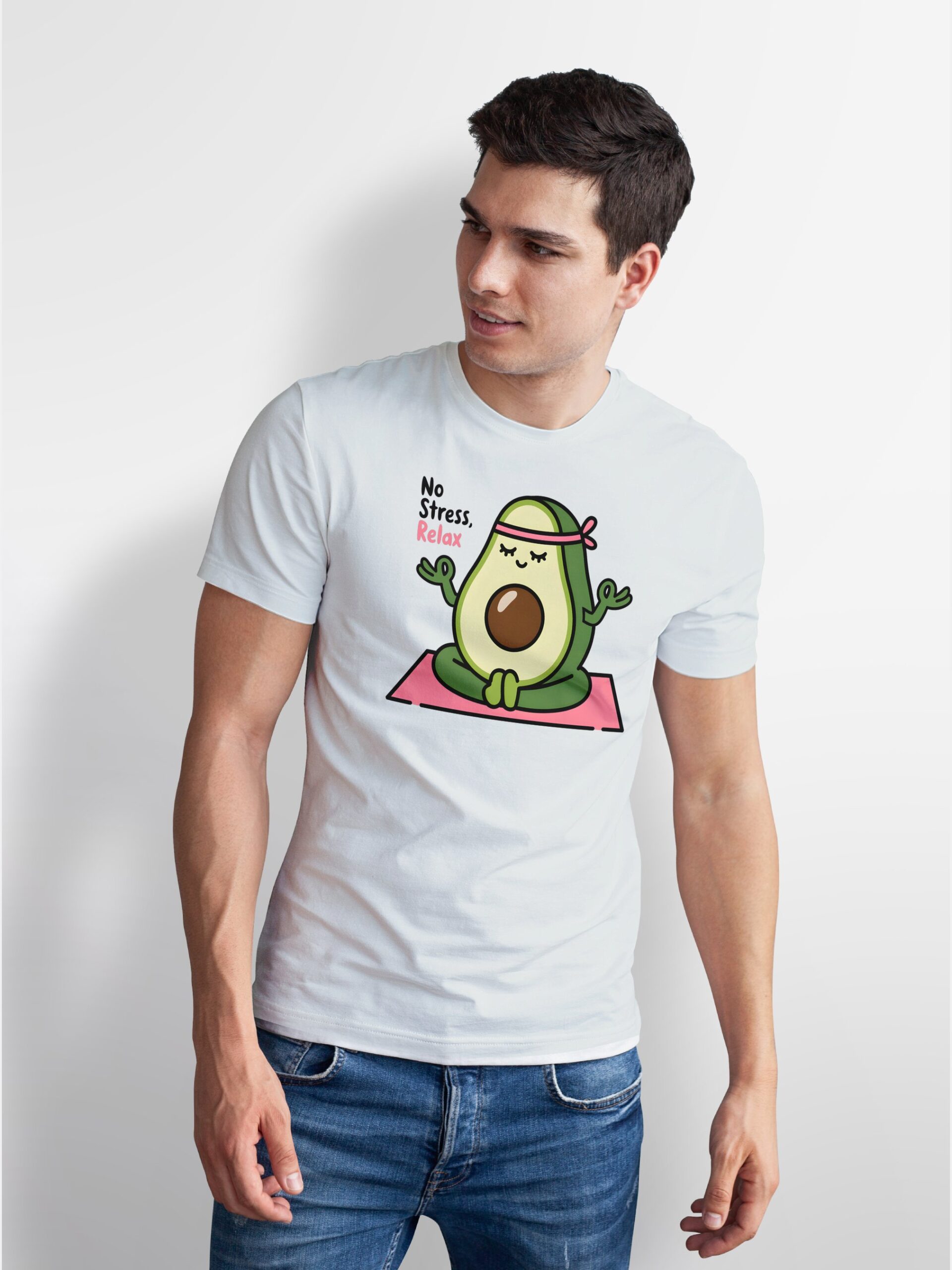 meditating avocado t shirt, funny yoga shirt, no stress relax tee, cute gift, meditation zen fruit lover meditating avocado t shirt, funny yoga shirt, no stress relax tee, cute gift, meditation zen fruit lover