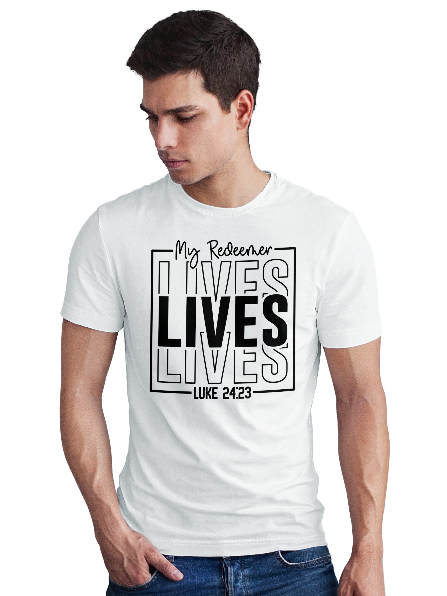 my redeemer lives t shirt, religious shirt, christian tee, luke 24 23 scripture, jesus christ easter gift unisex my redeemer lives t shirt, religious shirt, christian tee, luke 24 23 scripture, jesus christ easter gift unisex