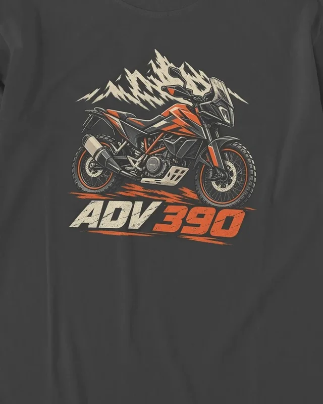 ADV 390 Long-Sleeve T-Shirt in Black — design detail