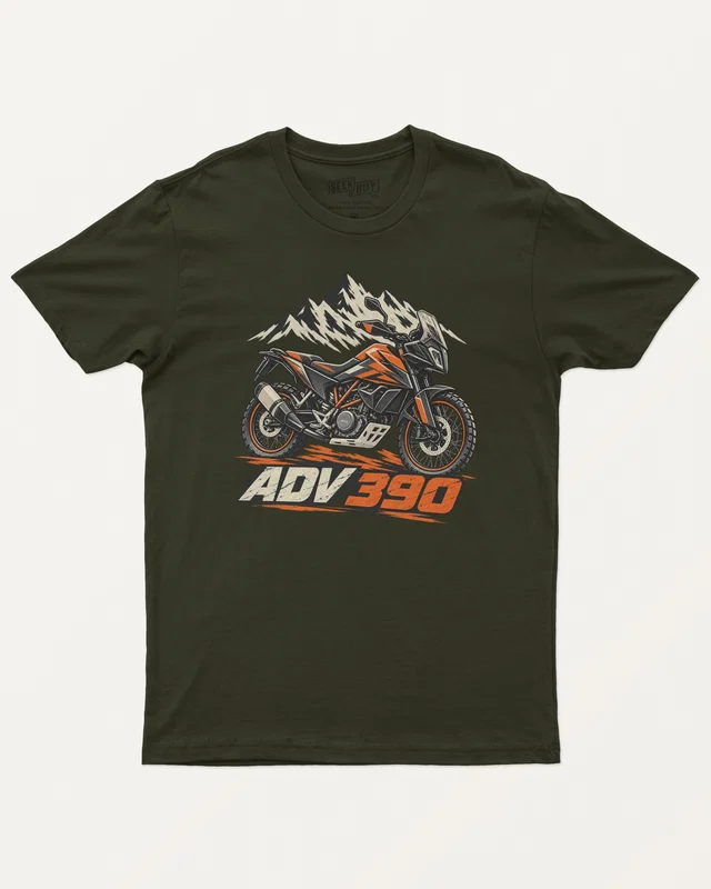 ADV 390 Regular T-Shirt in Olive Green — front