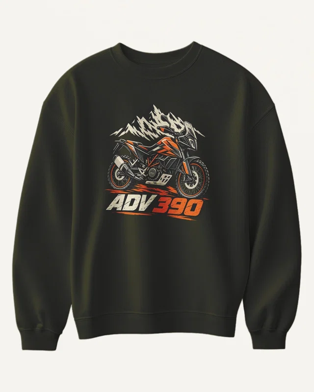 ADV 390 Sweatshirt in Olive Green — front