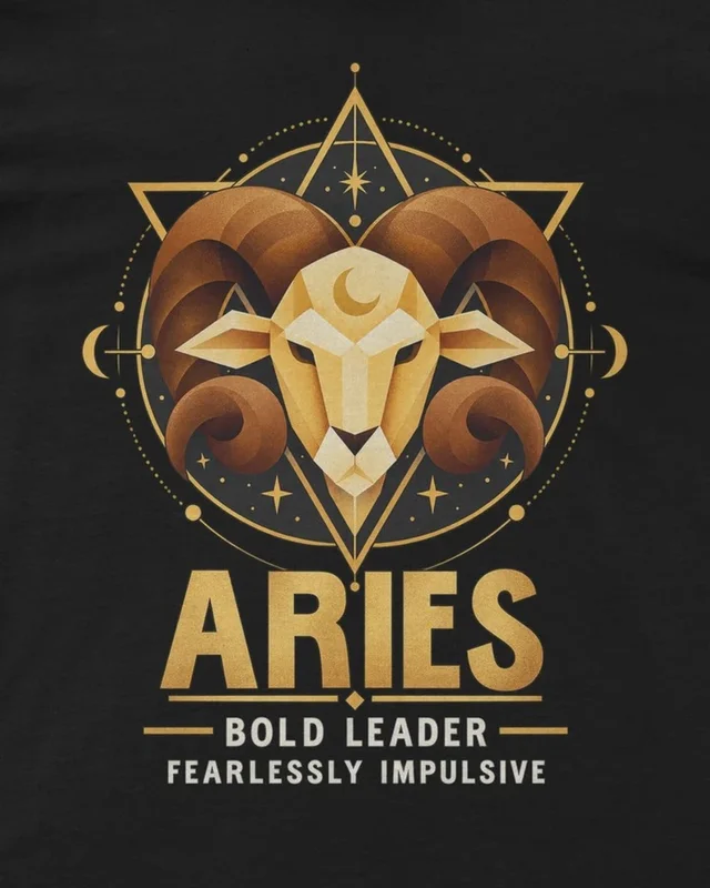 Aries Regular T-Shirt in Black — design detail
