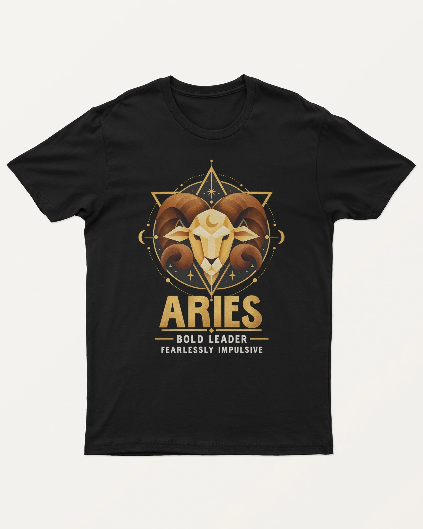Aries Regular T-Shirt in Black — front Aries Regular T-Shirt in Black — front