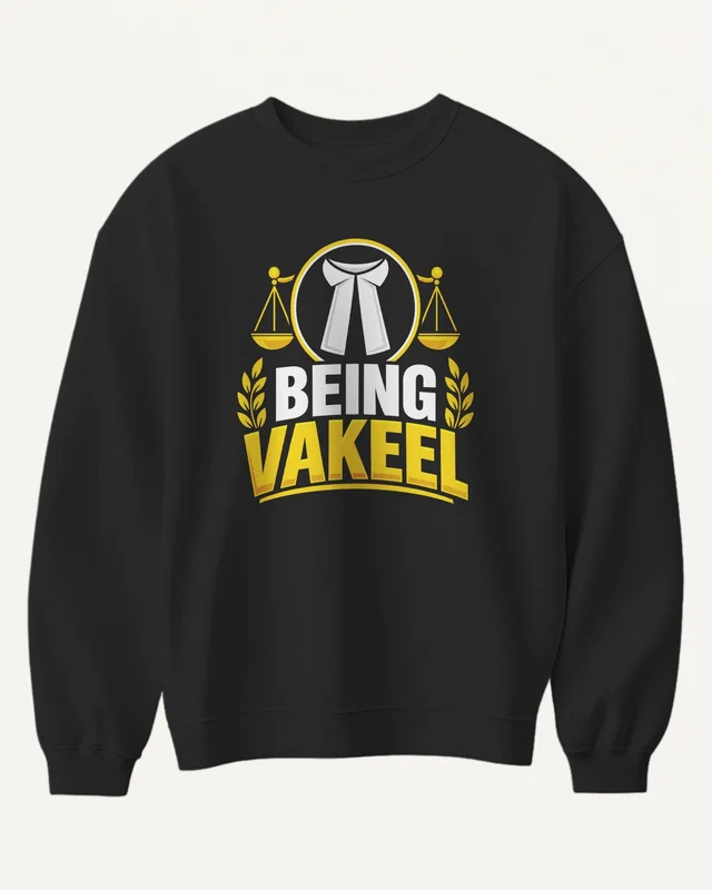 Being Vakeel Sweatshirt in Black — front