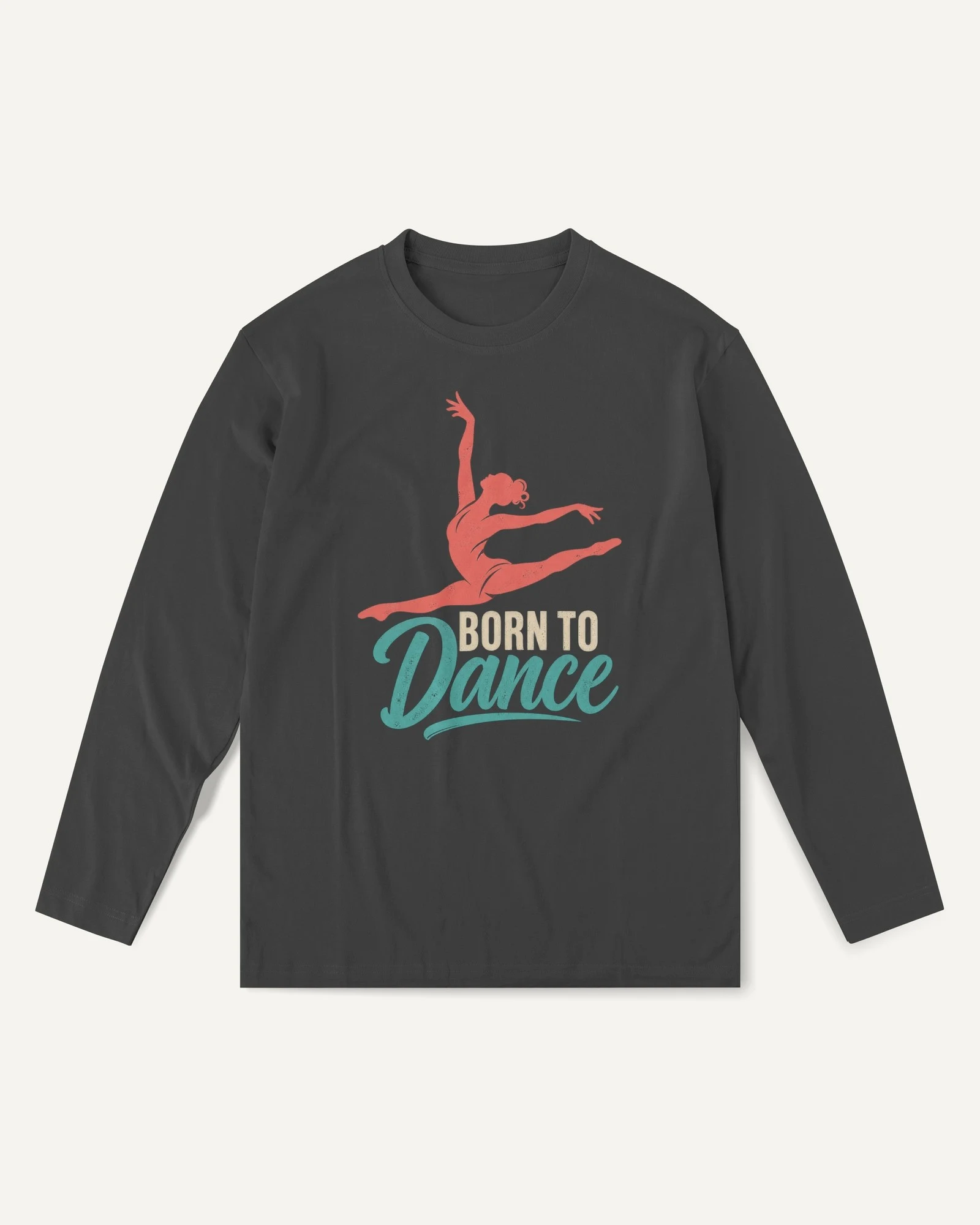 Born to Dance Long-Sleeve T-Shirt in Black — front Born to Dance Long-Sleeve T-Shirt in Black — front