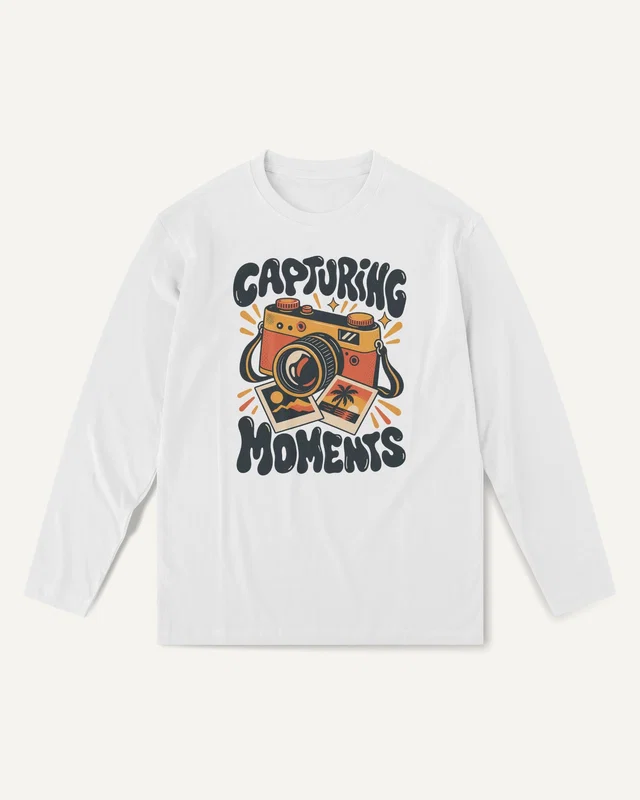 Capturing Moments Long-Sleeve T-Shirt in White — front