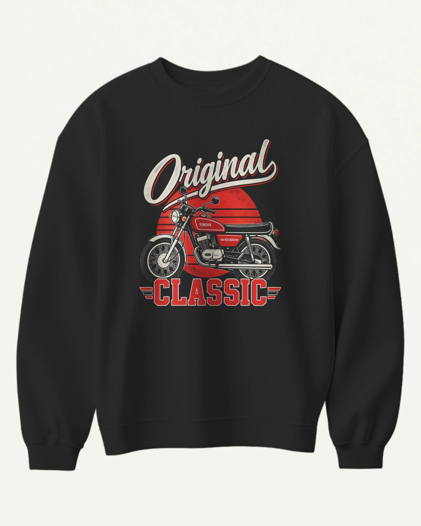 Original Classic RX100 Sweatshirt in Black — front Original Classic RX100 Sweatshirt in Black — front