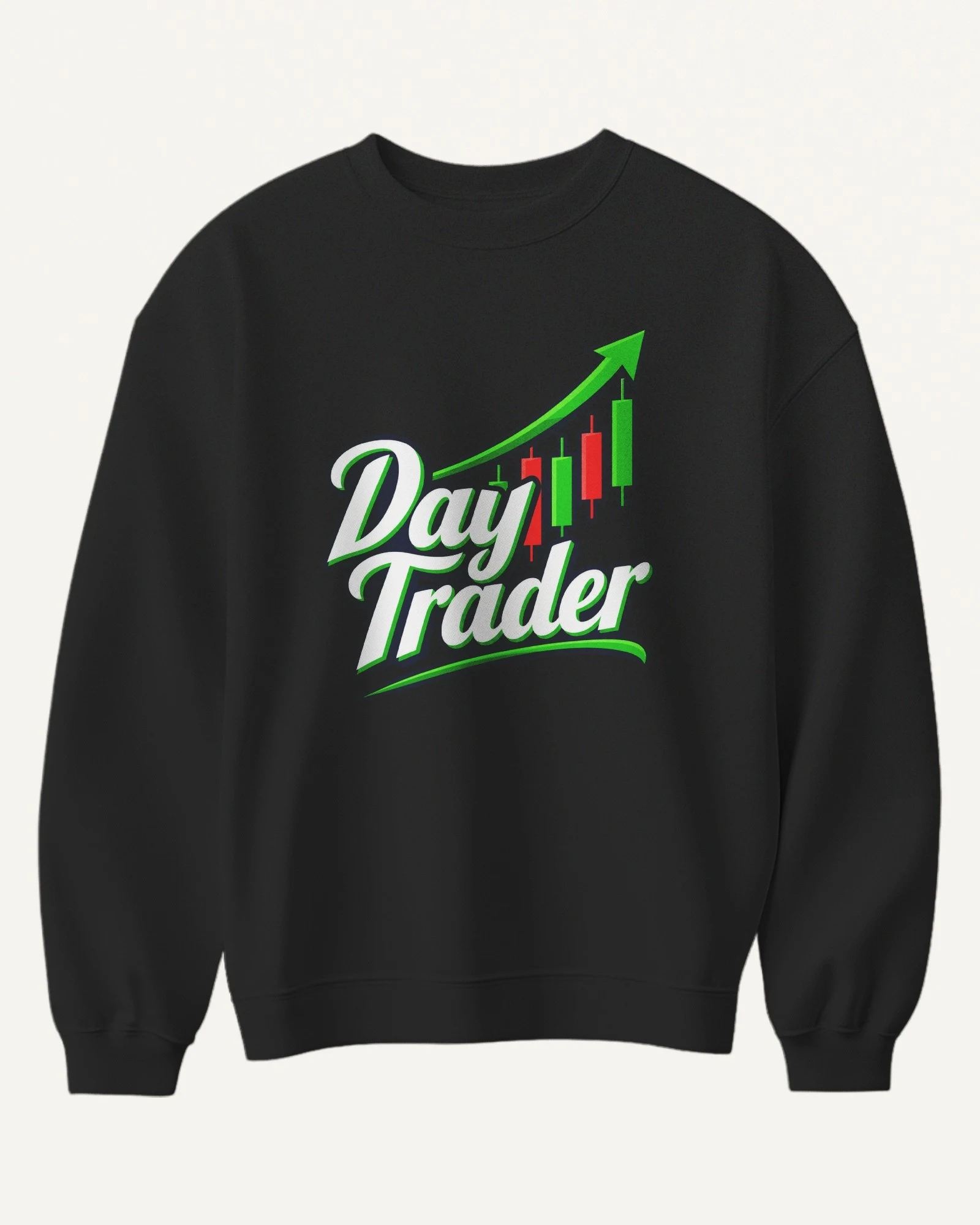 Day Trader Sweatshirt in Black — front Day Trader Sweatshirt in Black — front