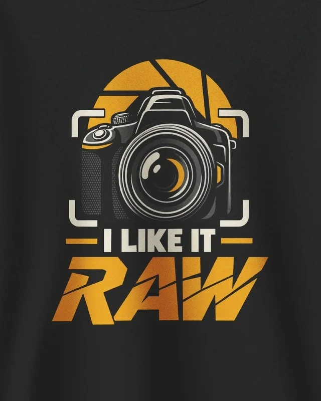 I Like It Raw Sweatshirt in Black — design detail