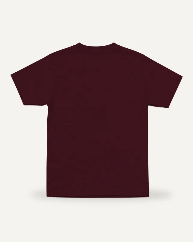 Kids’ T-Shirt Maroon plain back