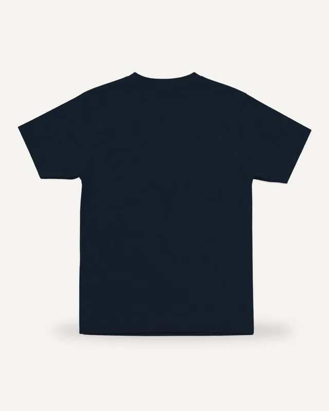Kids’ T-Shirt Navy Blue plain back