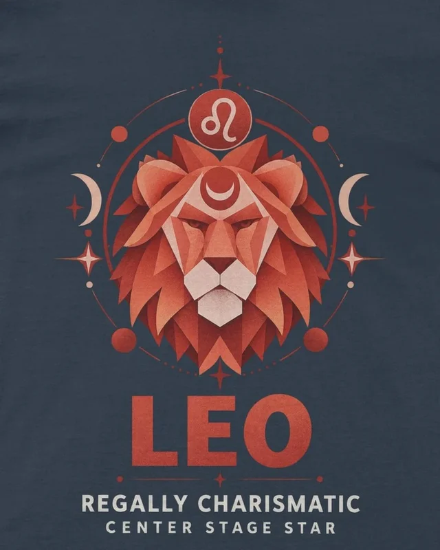 Leo Regular T-Shirt in Navy Blue — design detail