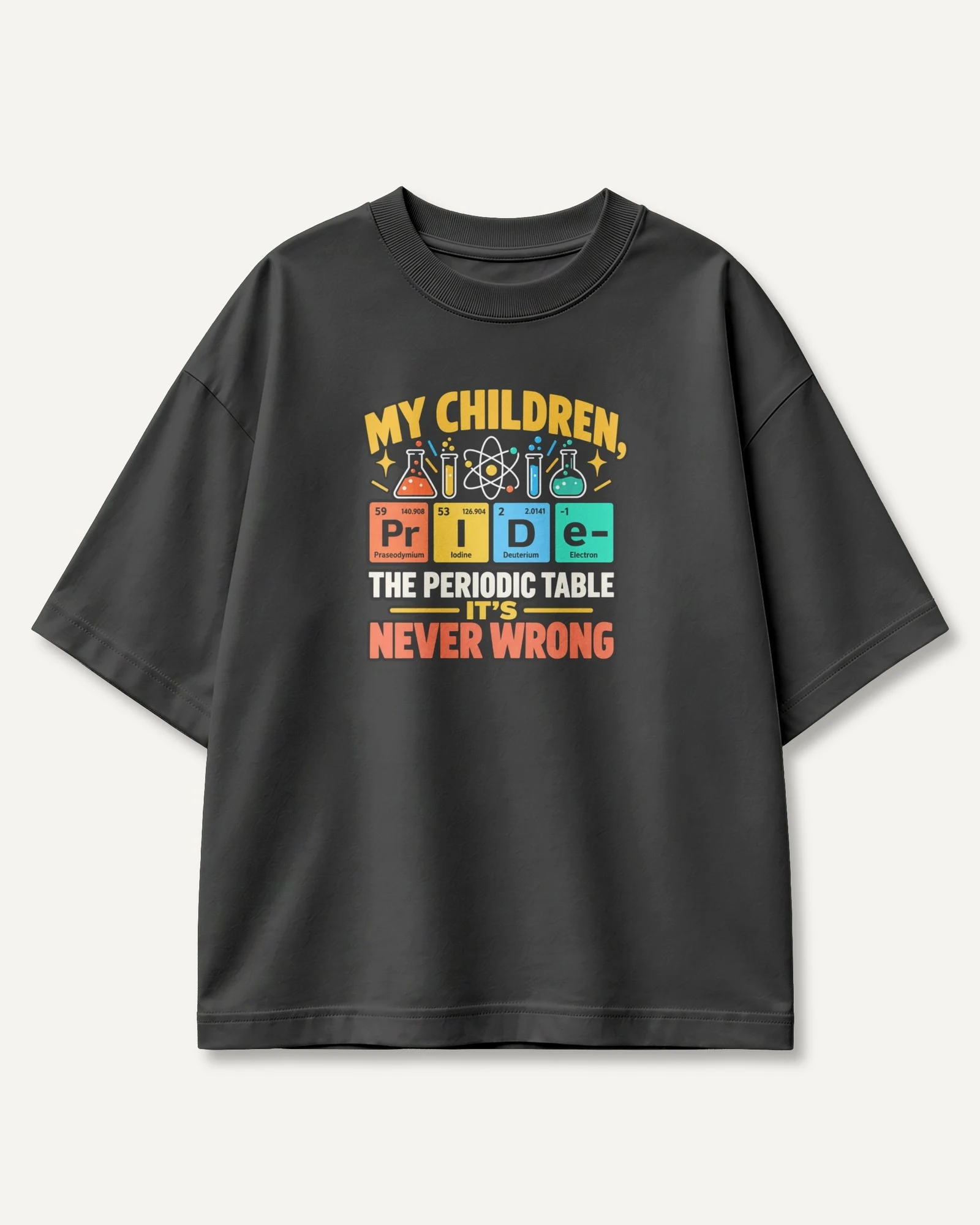 My Children My Pride Oversized T-Shirt in Black — front My Children My Pride Oversized T-Shirt in Black — front