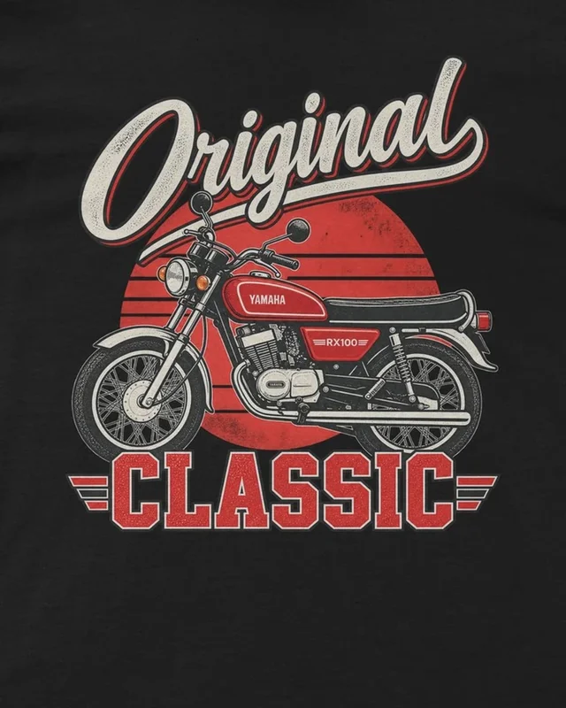 Original Classic RX100 Regular T-Shirt in Black — design detail