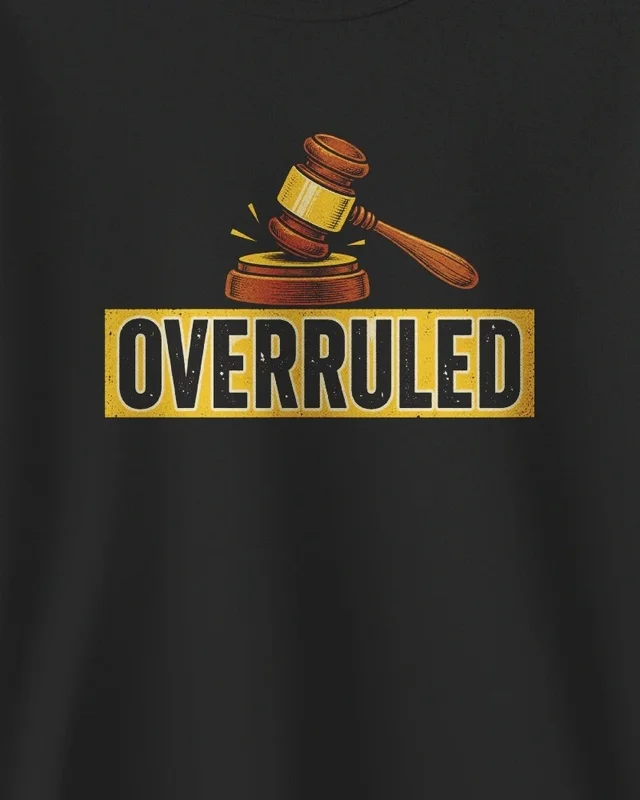 Overruled Sweatshirt in Black — design detail
