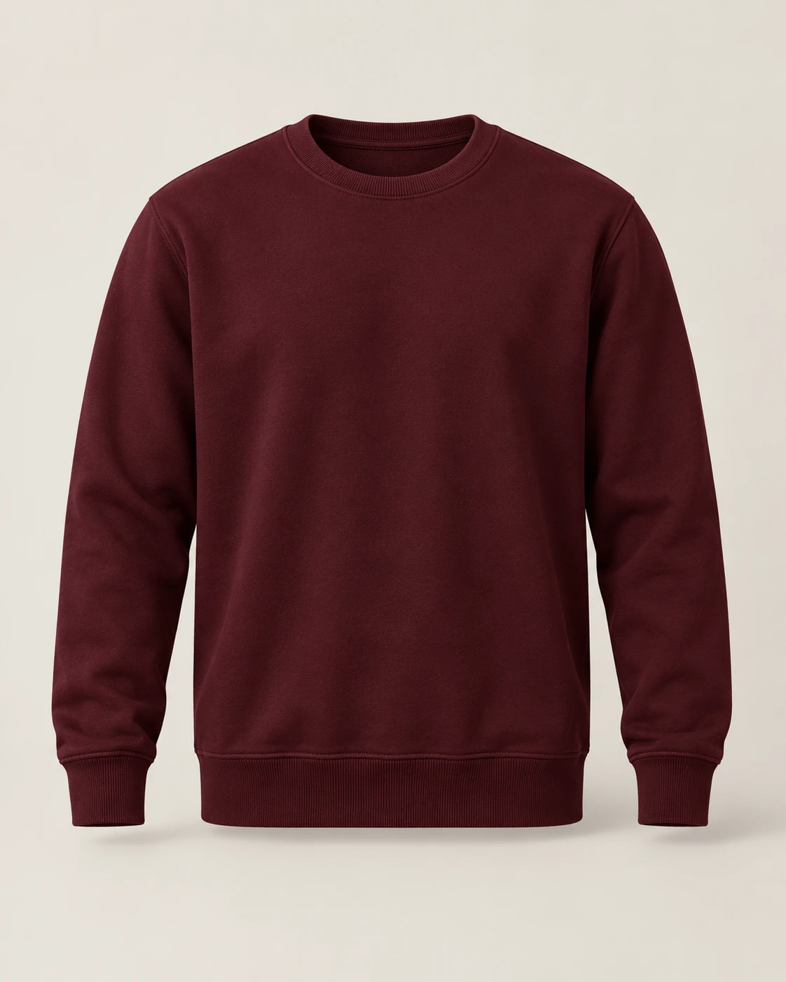 Essential Fleece Crewneck Sweatshirt — plain product front