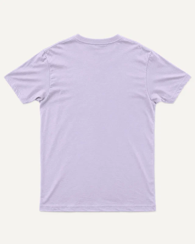 Unisex Classic Crew T-Shirt in Lavender — plain back