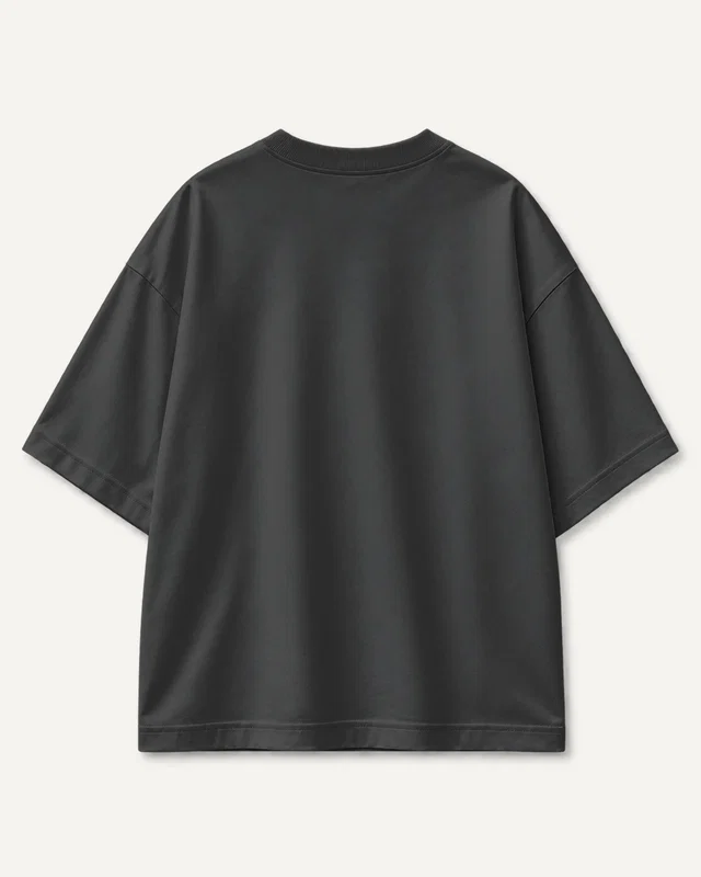 Unisex Oversized Classic T-Shirt in Black — plain back