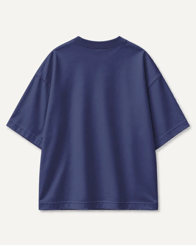 Unisex Oversized Classic T-Shirt in Royal Blue — plain back
