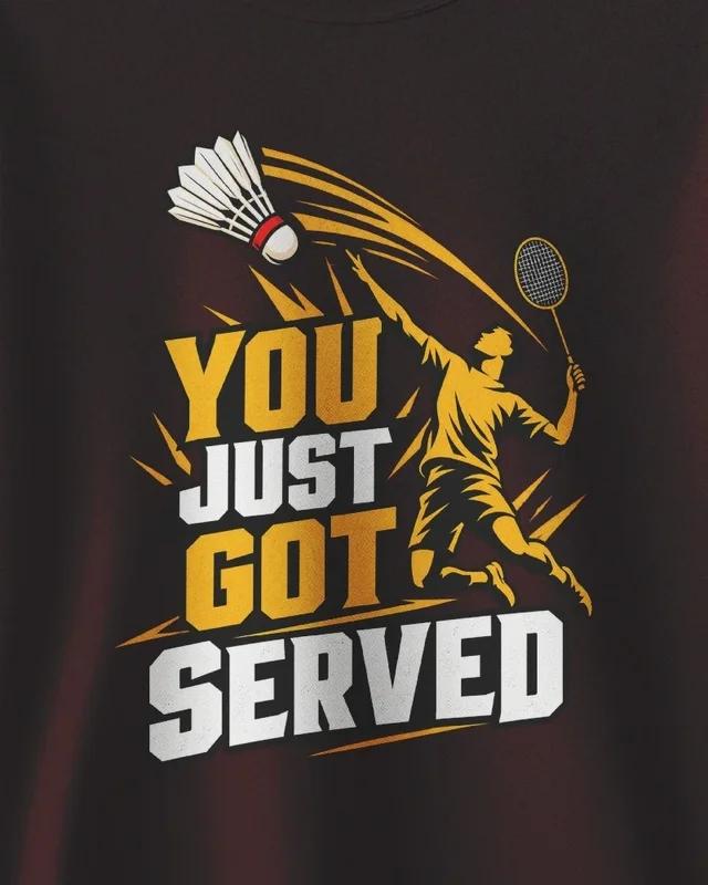 You Just Got Served Sweatshirt in Maroon — design detail